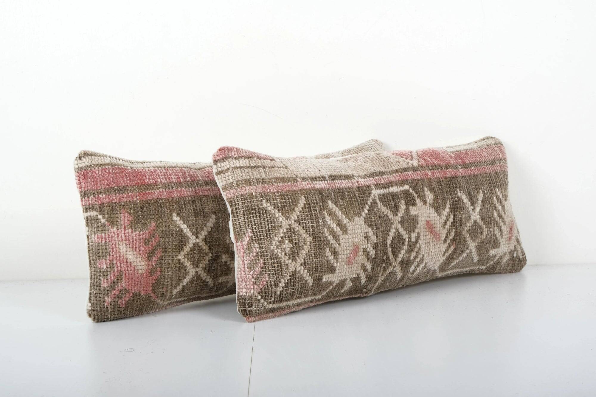 Set of 2 vintage Turkish cushion covers 48x25 cm