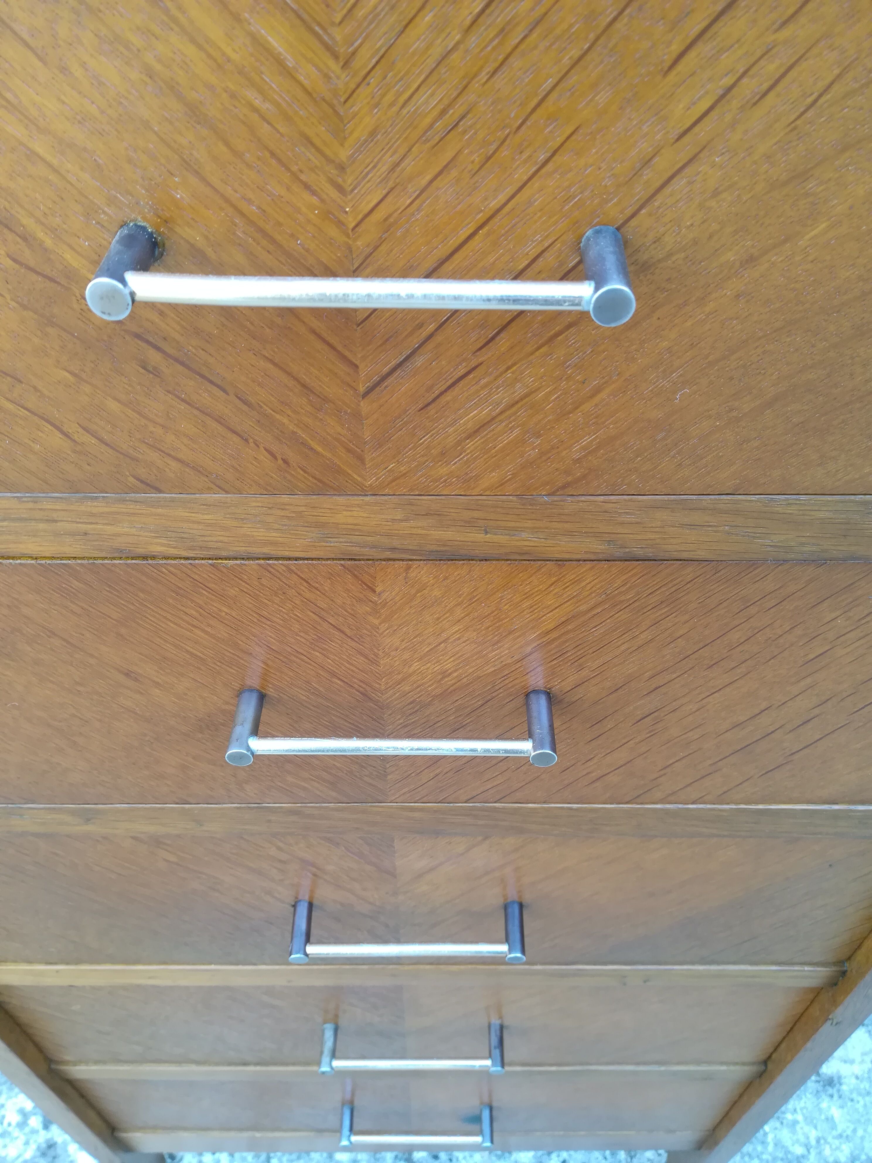 Vintage chiffonier with five drawers