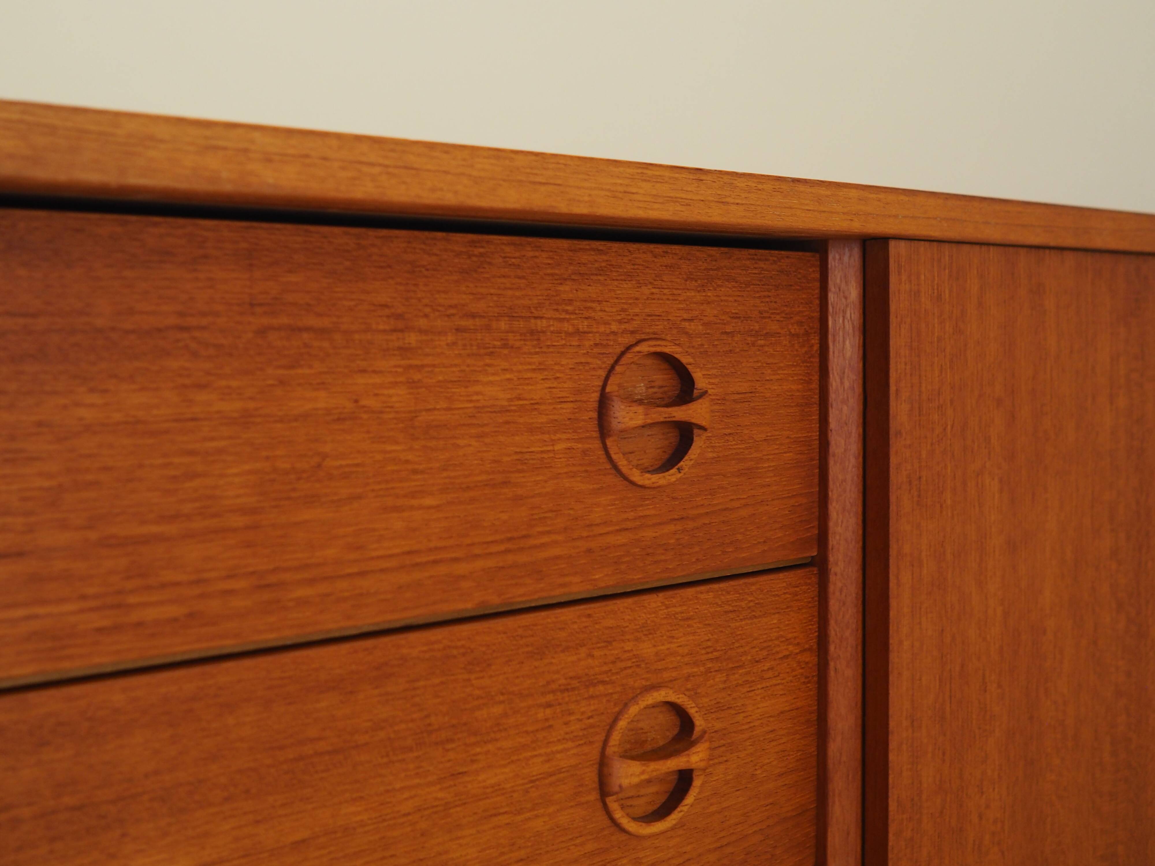 Teak sideboard, Danish design, 1970s, production: Denmark