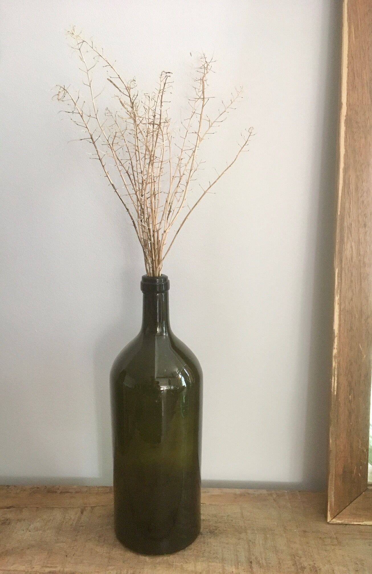 Glass bottle vase