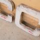 Vintage metal sign letter "C"