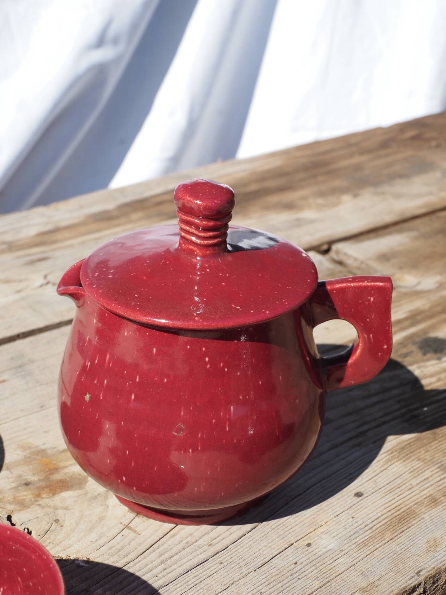 Art Deco Red Tea/Coffee Set