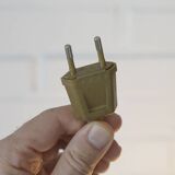 Pair of vintage gold bedside lamps desk lights from 80s retro table lights