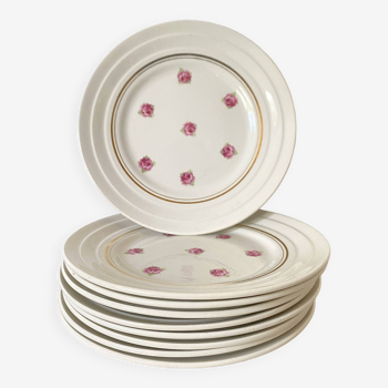 St amand dessert plates, Roses