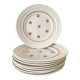 St Amand dessert plates, Roses