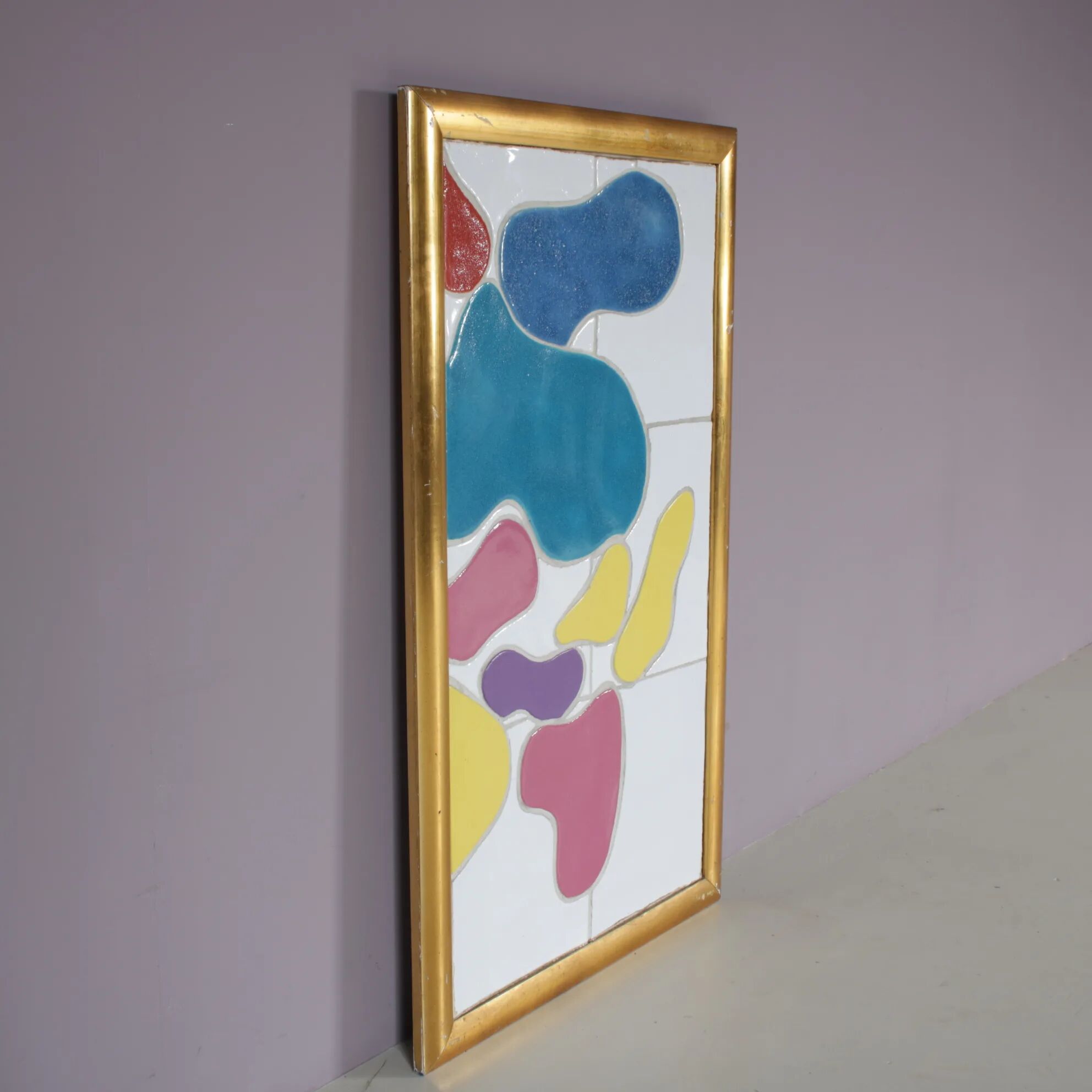 1990s framed ceramics artwork by Jan Snoeck, Netherlands
