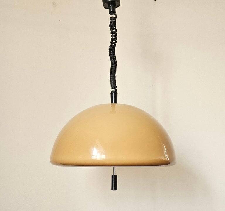 Midcentury Rare Pendant Guzzini, Luigi Massoni, Italy, 1970s