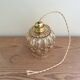 Glass globe pendant light