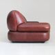 Vintage Sapporo Italian leather sofa Mobil Girgi 1970s