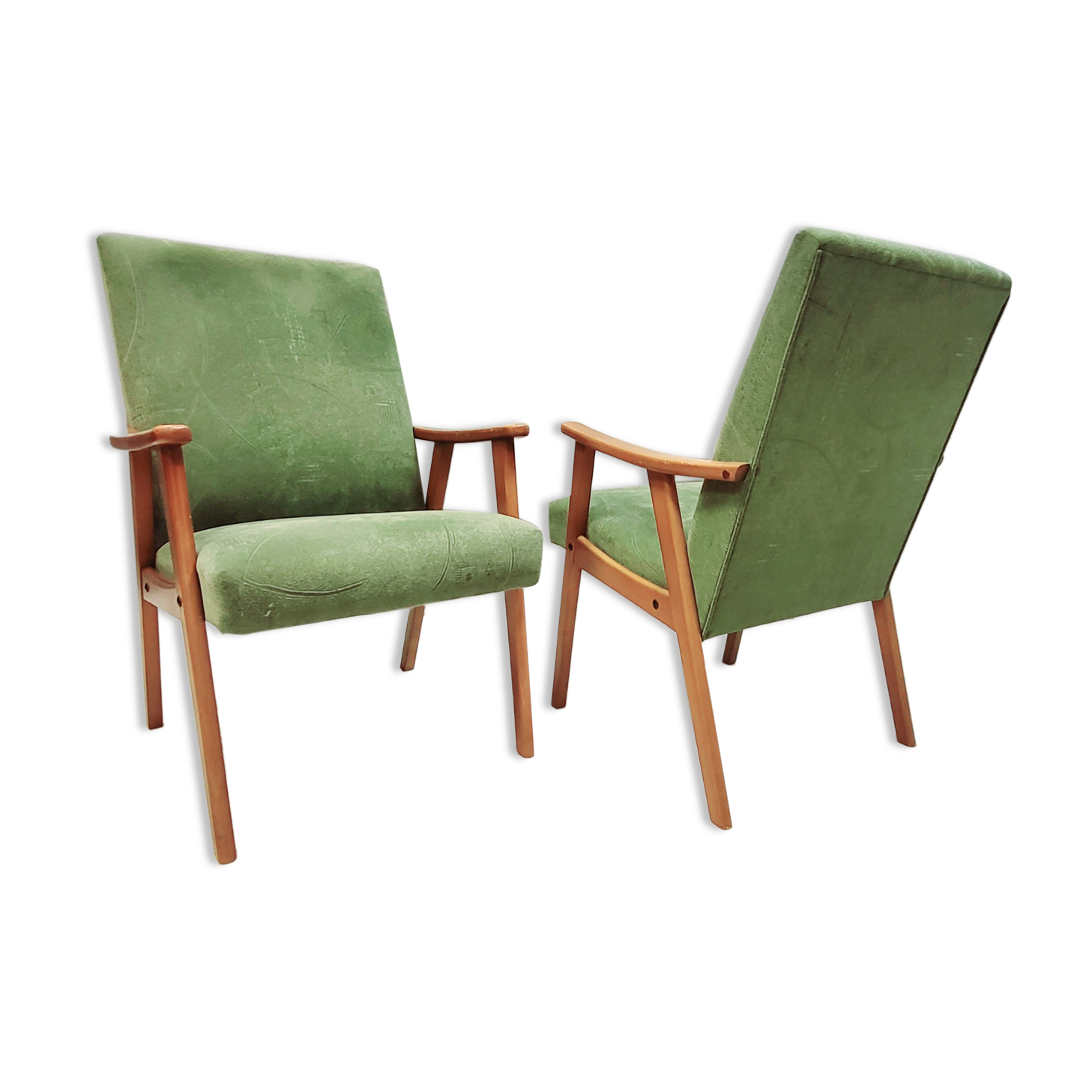 Two vintage armchairs