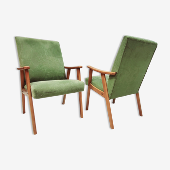 Two vintage armchairs