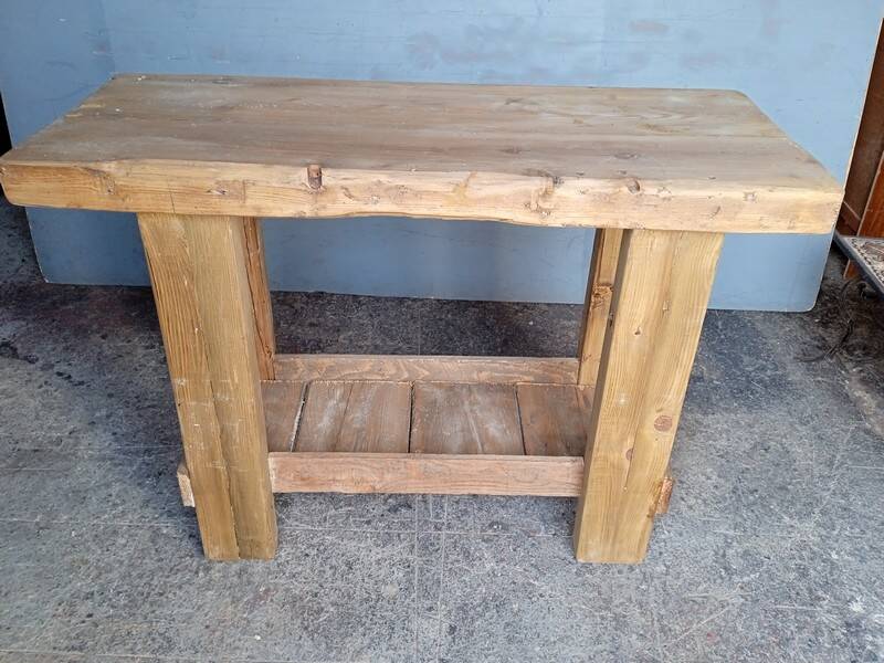 Workbench 120cm old solid wood