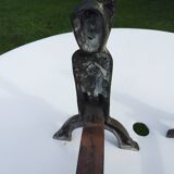CAP monogrammed andirons