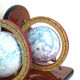 Pair of vintage bookends globes