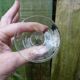Antique engraved crystal stemmed wine glasses set of 7