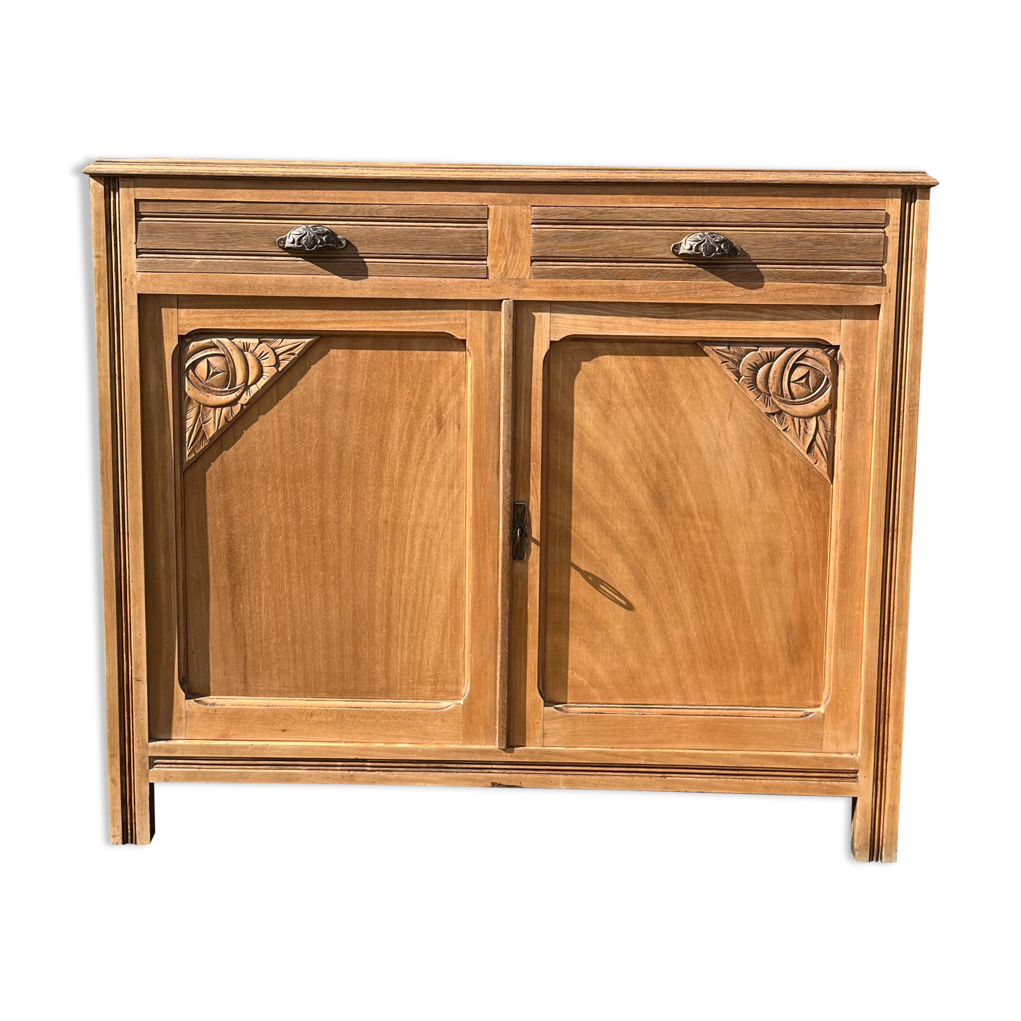 Art deco sideboard shell handles