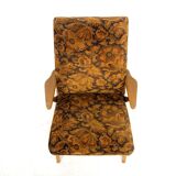 Fauteuil scandinave en hêtre, Suède, 1950