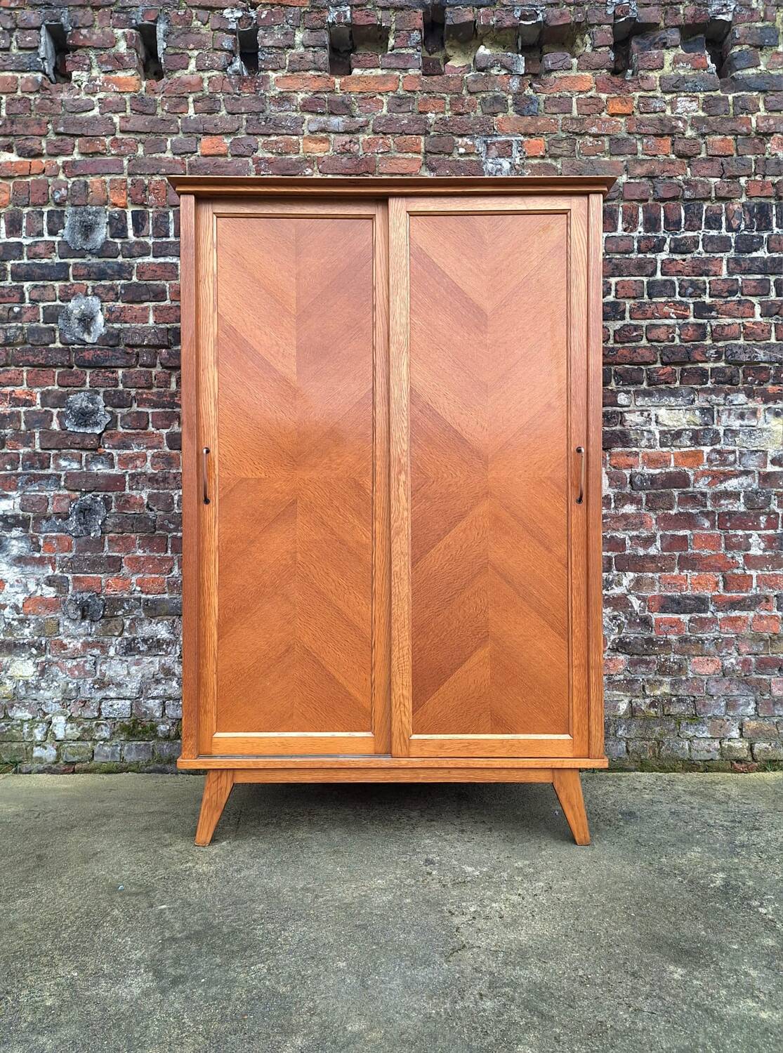Vintage sliding door wardrobe, antique wardrobe furniture