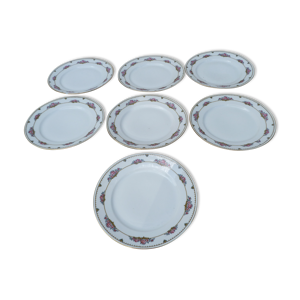 Ensemble de 7 assiettes plates