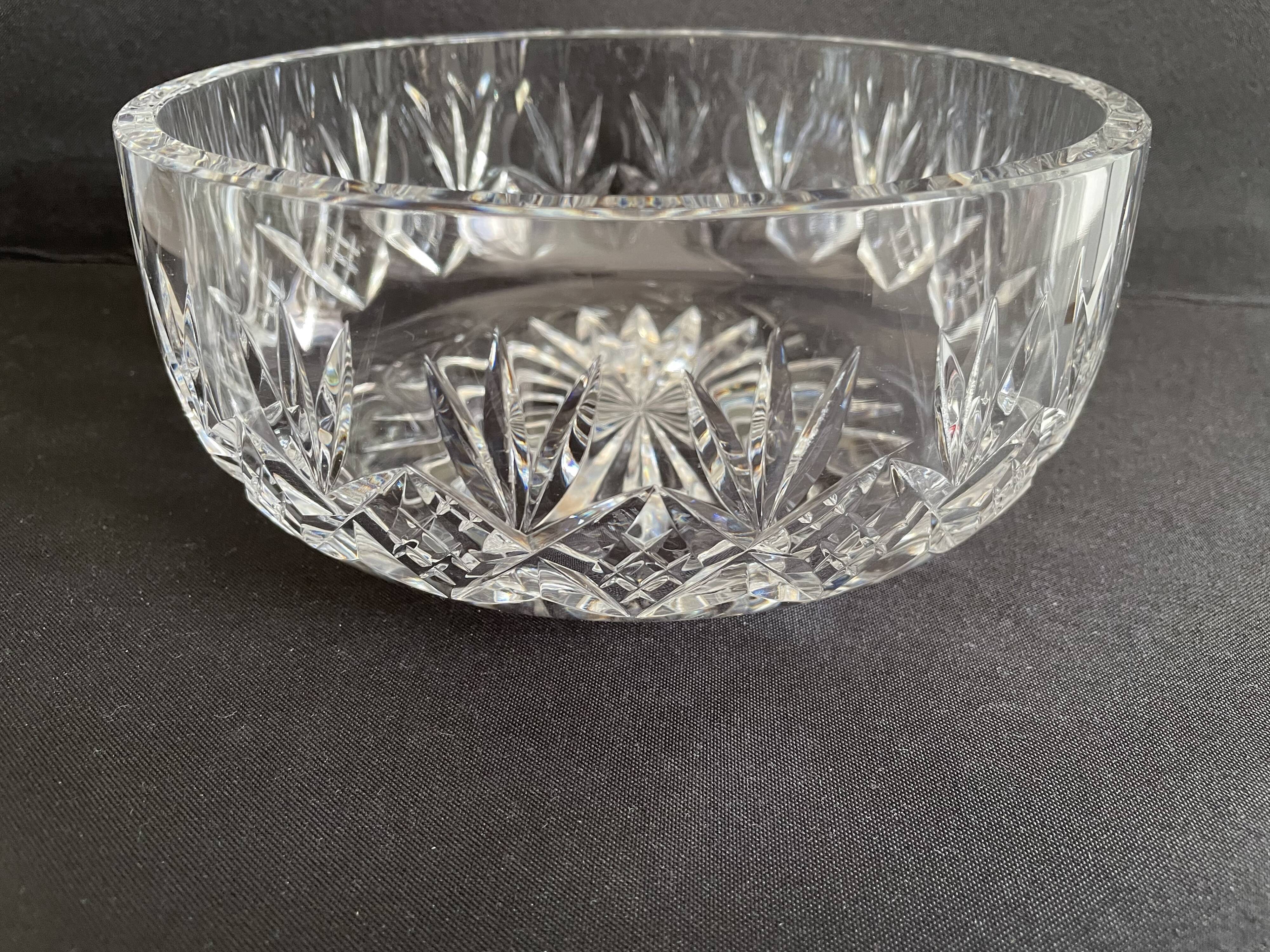 Crystal de Sèvres salad bowl in cut crystal