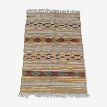 Handmade ethnic multicolored rug