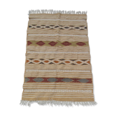 Tapis multicolore ethnique fait main