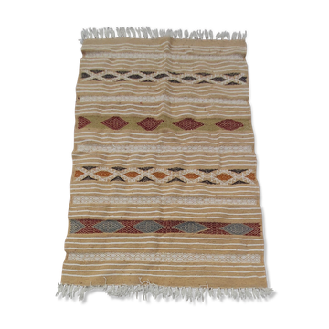 Tapis multicolore ethnique fait main
