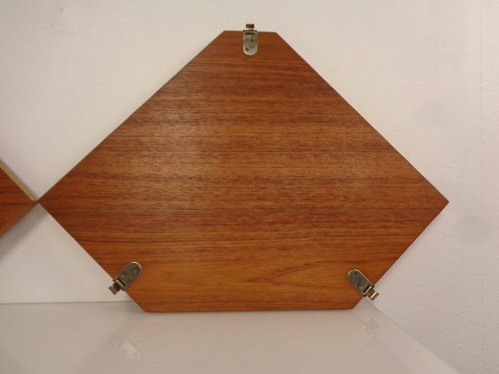 Swedish Teak Corner Shelf by Kajsa and Nils Nisse Strinning for String, 1950s
