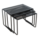 Vintage perforated metal nesting tables 80s