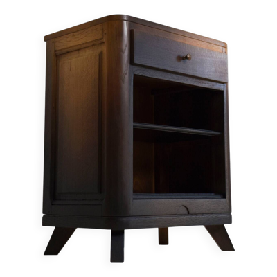 Commode, petit meuble en chêne massif, confiturier