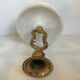Metal and stone candlestick