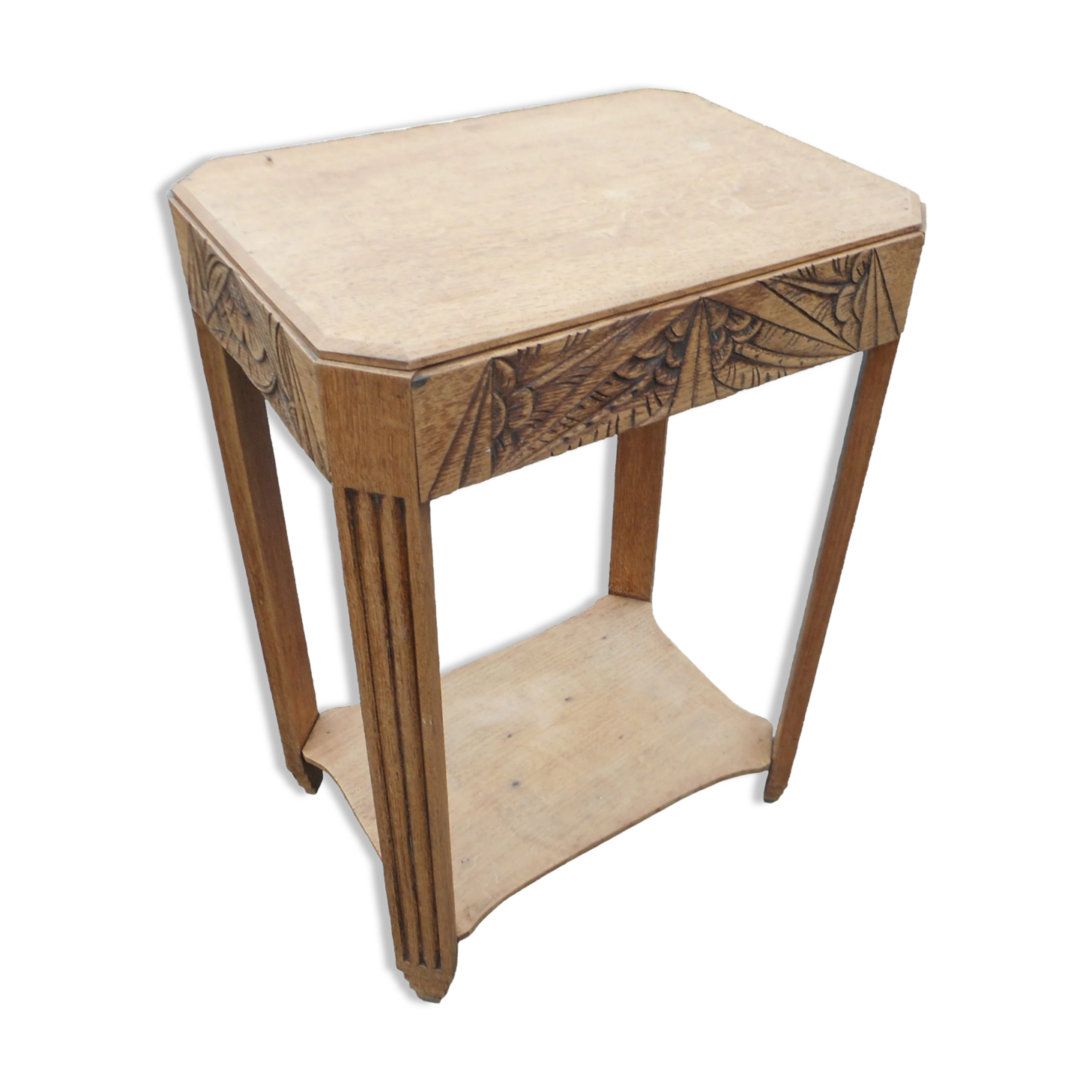 Art deco drawer console 30s oak