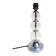 Chrome lamp base and glass balls dlg J. Adnet