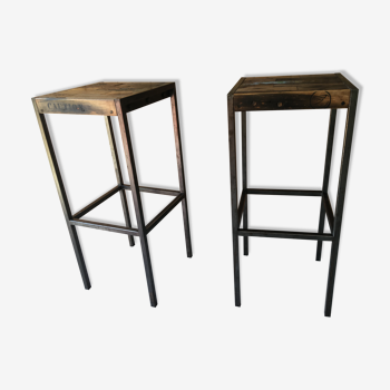 Lot de 2 tabourets bistrot