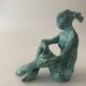Seated woman - original art bronze