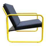 RQ3 tubular armchair, yellow and black