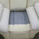 Pair of leather “space age” armchairs. Cream colour". Circa 1970.