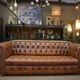 Chesterfield sofa 3 seater Vintage brown leather