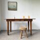 Extendable farmhouse table in oak