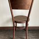 Set of 4 Fischel bistro chairs in bent wood gendarme hat 1920