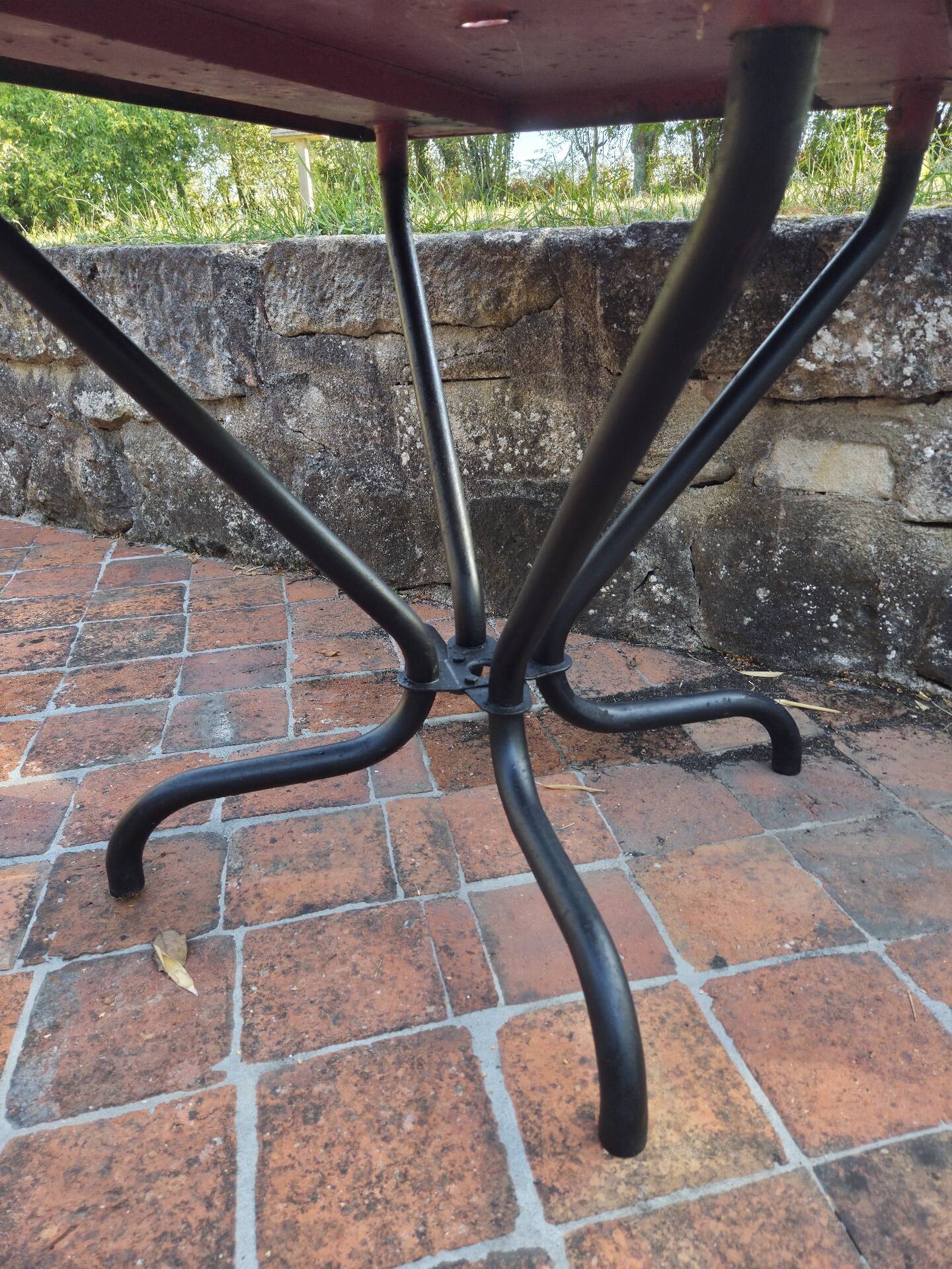 Bistro table Tolix vintage/industrial red