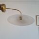 Pair of opaline wall lamps