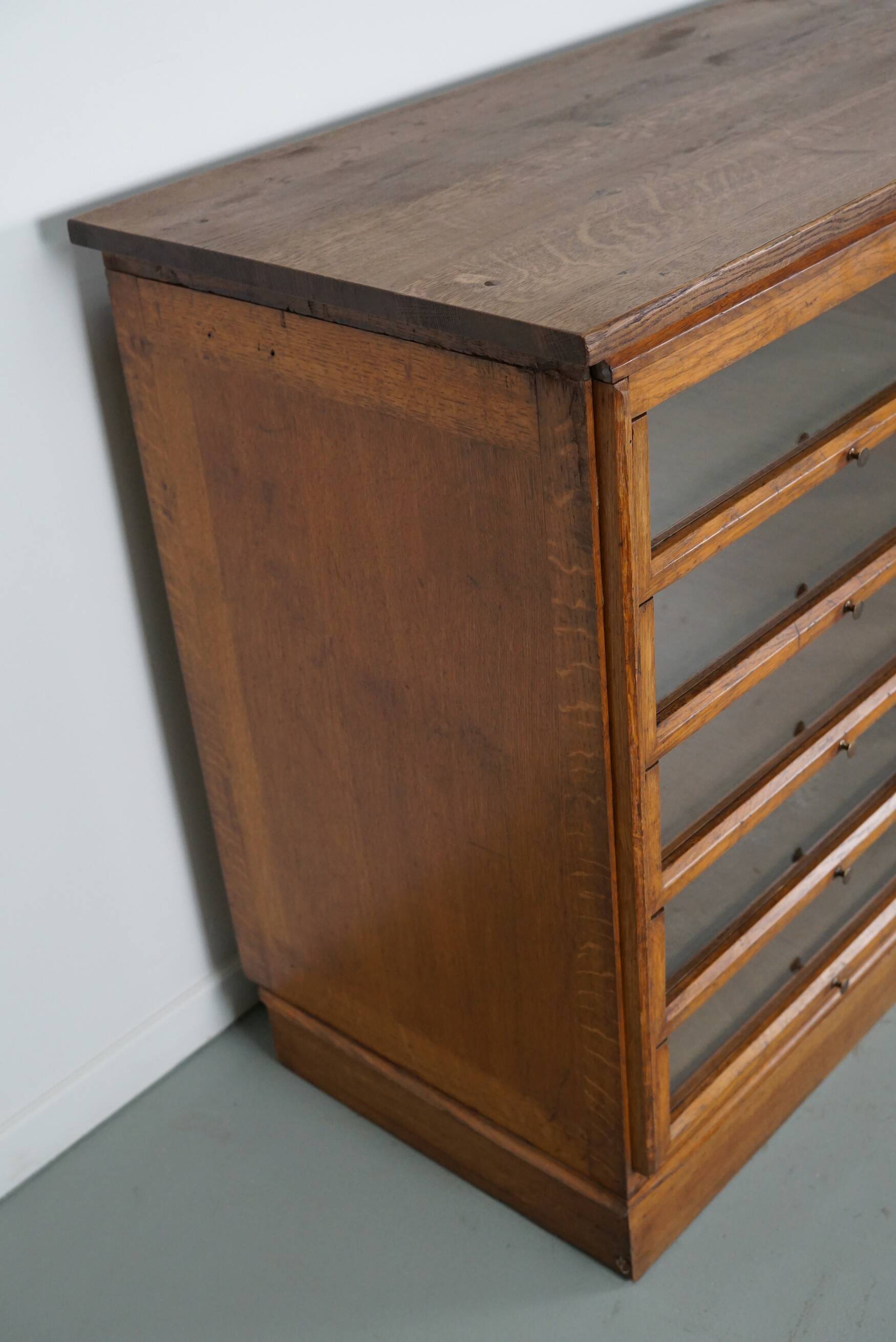 Oak haberdashery cabinet, Holland, 1950s