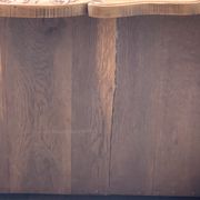Louis XV style chest of drawers, solid raw oak, 1920.