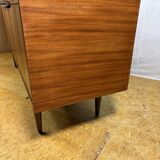 Mid-Century Retro Vintage Teak & Zebrano Wood Sideboard by Elliots of Newbu