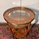 Display table in Louis XV style made of rosewood and violet wood.