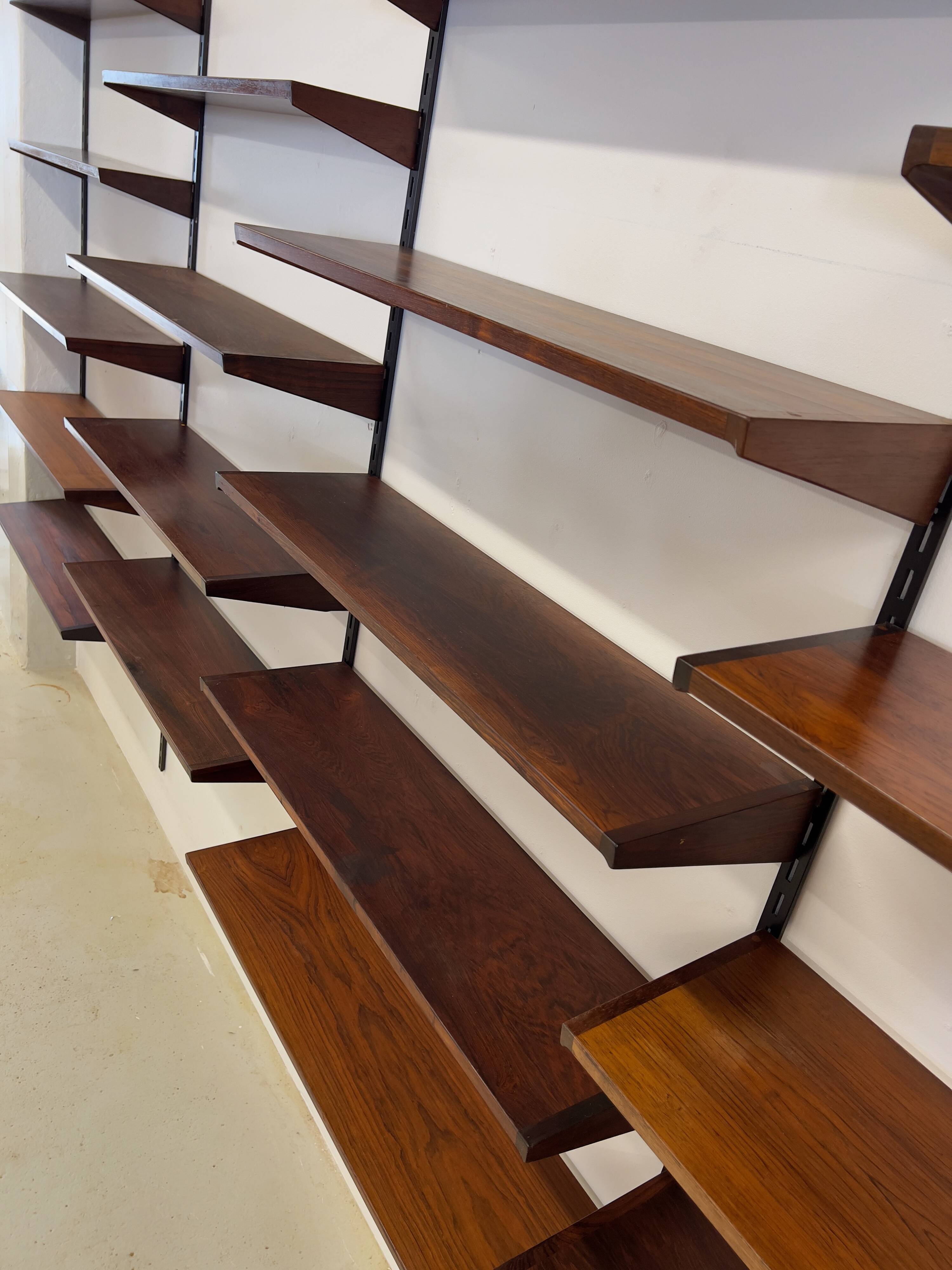 Rosewood Modular Wall System By Kai Kristiansen For Feldballes