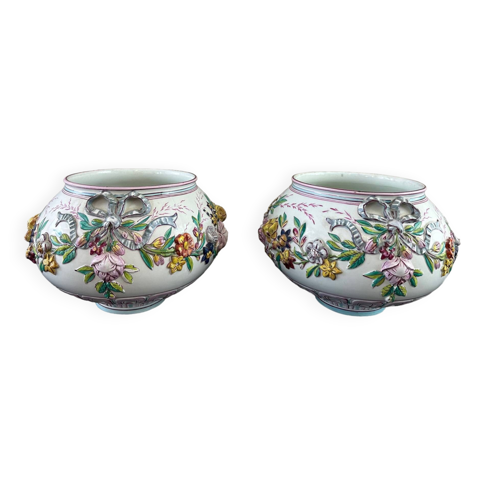 Pair of earthenware planters