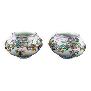 Pair of earthenware planters
