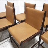 6 chaises modèle Cantu, Sergio Rodrigues, édition Brésilienne 1960